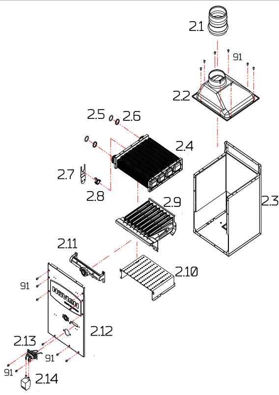 запчасти Navien Ace 40K